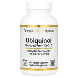 캘리포니아 골드 뉴트리션 California Gold Nutrition, 유비퀴놀(환원형 CoQ10), 100mg, 베지 캡슐 120정