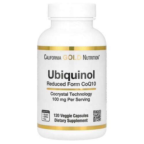 캘리포니아 골드 뉴트리션 California Gold Nutrition, 유비퀴놀(환원형 CoQ10), 100mg, 베지 캡슐 120정 상세 이미지