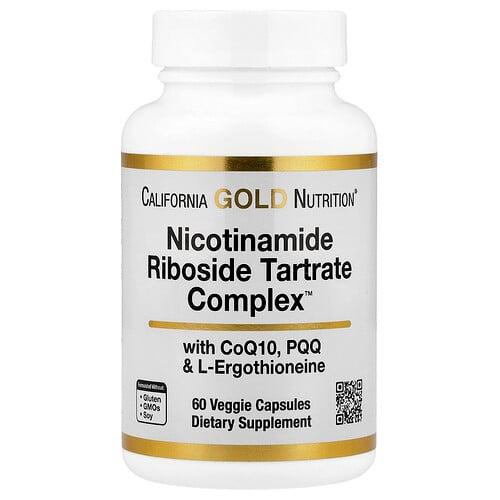 캘리포니아 골드 뉴트리션 California Gold Nutrition, Nicotinamide Riboside Tartrate (NRT) Complex, 베지 캡슐 60정 상품 이미지