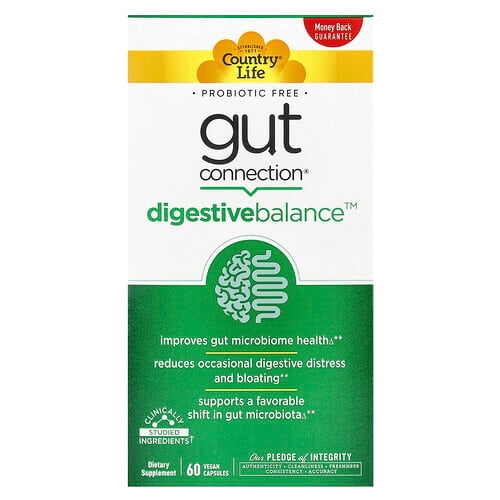 컨츄리 라이프 Country Life, Gut Connection® Digestive Balance™, 베지 캡슐 60정 상세 이미지