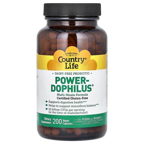 컨츄리 라이프 Country Life, Power-Dophilus, 베지 캡슐 200정 상품 이미지