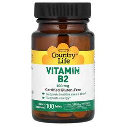 컨츄리 라이프 Country Life, 비타민B2, 100mg, 100정