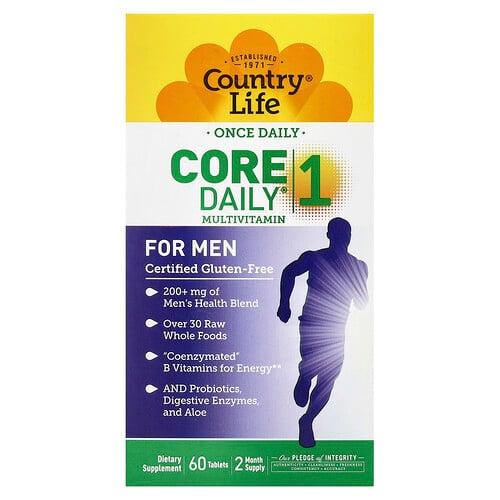 컨츄리 라이프 Country Life, Core Daily® 1 종합비타민, 남성용, 60정 상품 이미지