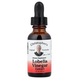 크리스토퍼 오리지날 포뮬라 Christopher's Original Formulas, 로벨리아 식초 추출물, 1fl oz (30ml)