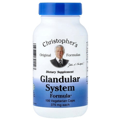 크리스토퍼 오리지날 포뮬라 Christopher's Original Formulas, Glandular System Formula, 베지 캡슐 100정 상세 이미지