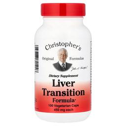 크리스토퍼 오리지날 포뮬라 Christopher's Original Formulas, Liver Transition Formula, 베지 캡슐 100정
