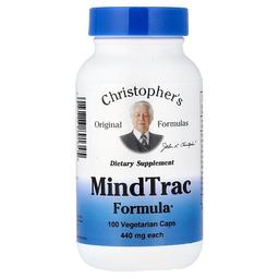 크리스토퍼 오리지날 포뮬라 Christopher's Original Formulas, 마인드트랙 포뮬라, 440mg, 베지 캡슐 100정