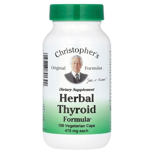 크리스토퍼 오리지날 포뮬라 Christopher's Original Formulas, 허브 Thyroid Formula, 베지 캡슐 100정 상세 이미지