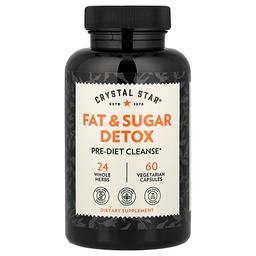 크리스탈 스타 Crystal Star, 지방 및 설탕 디톡스, 베지 캡슐 60정