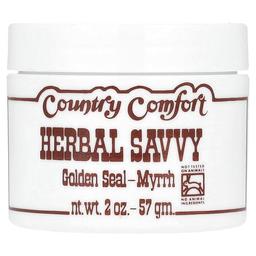 컨트리 컴포트 Country Comfort, 허브 새비, 골든 씰-몰약, 57g(2oz)
