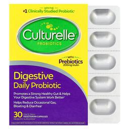 컬처렐 Culturelle, 프로바이오틱스, 다이제스티브 데일리 프로바이오틱, 100억CFU, 하루에 한 번 먹는 베지 캡슐 30정