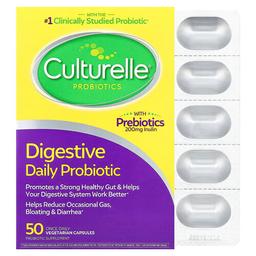 컬처렐 Culturelle, 프로바이오틱, 소화를 돕는 데일리 프로바이오틱, 100억 CFU, 하루에 한 번 먹는 베지 캡슐 50정