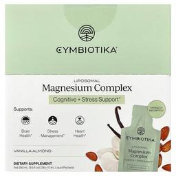 심바이오티카 Cymbiotika, 리포소말 마그네슘 복합체, 바닐라 아몬드, 액상 팩 28개, 각 10ml(0.3fl oz)