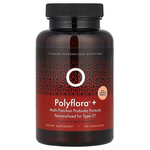 디아다모 D'adamo, Polyflora® + O, 다기능 프로바이오틱 포뮬라, 베지 캡슐 120정 상세 이미지