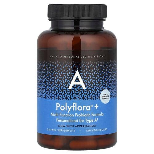 디아다모 D'adamo, Polyflora® + A, 다기능 프로바이오틱 포뮬라, 베지 캡슐 120정 상품 이미지