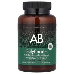 디아다모 D'adamo, Polyflora®+ AB, 다기능 프로바이오틱 포뮬라, 베지 캡슐 120정