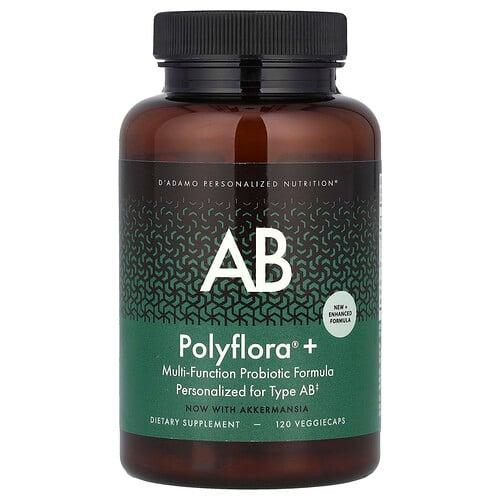 디아다모 D'adamo, Polyflora®+ AB, 다기능 프로바이오틱 포뮬라, 베지 캡슐 120정 상품 이미지