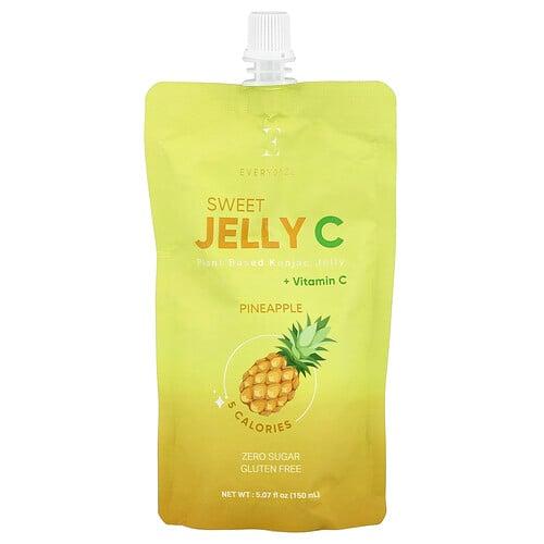 Everydaze, 스위트 젤리 C, 식물성 곤약 젤리, 파인애플 맛, 150ml(5.07fl oz) 상품 이미지