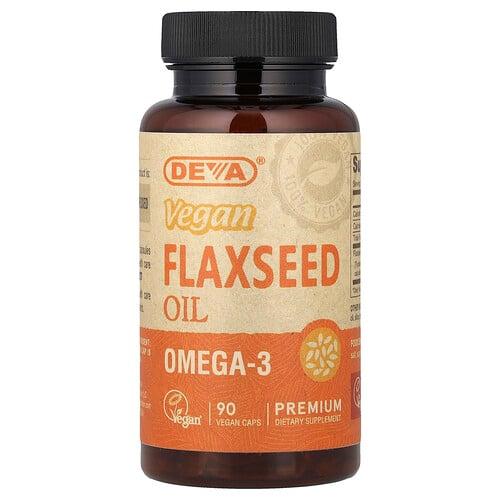 데바 Deva, 비건 아마씨유, 비건 캡슐 90정(캡슐 1정당 500mg) 상품 이미지