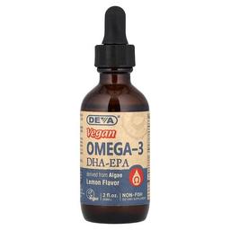 데바 Deva, 비건 오메가3 DHA-EPA, 레몬, 60ml(2fl oz)