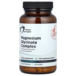 디자인 포 헬스 Designs For Health, 글리신산 마그네슘 복합체, 300mg, 베지 캡슐 120정(캡슐당 150mg)