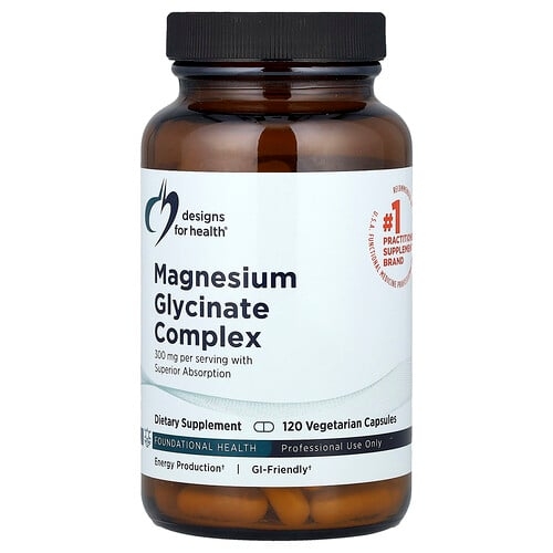 디자인 포 헬스 Designs For Health, 글리신산 마그네슘 복합체, 300mg, 베지 캡슐 120정(캡슐당 150mg) 상세 이미지