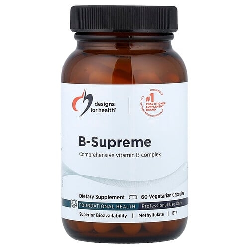 디자인 포 헬스 Designs For Health, B-Supreme, 베지 캡슐 60정 상세 이미지