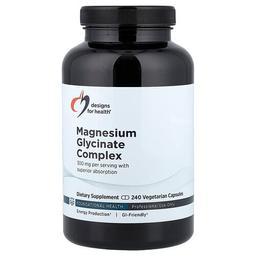 디자인 포 헬스 Designs For Health, 글리신산 마그네슘 복합체, 베지 캡슐 240정(캡슐 1정당 150mg)
