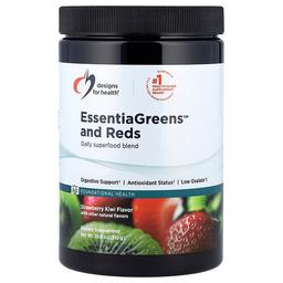 디자인 포 헬스 Designs For Health, EssentiaGreens™ 및 Reds, 딸기 키위, 310g(10.9oz)