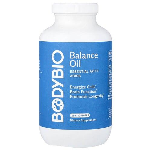 BodyBio, Balance 오일, 필수 지방산, 소프트젤 180정 상품 이미지