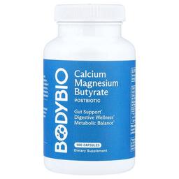 BodyBio, 칼슘 마그네슘 부티레이트, 캡슐 100정