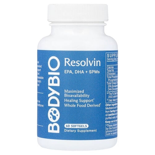 BodyBio, Resolvin, EPA, DHA + SPM, 소프트젤 60정 상세 이미지