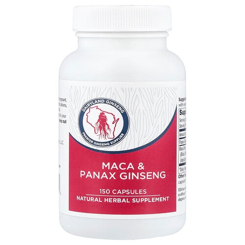 Dairyland Ginseng, 마카 & 인삼, 캡슐 150정 상세 이미지