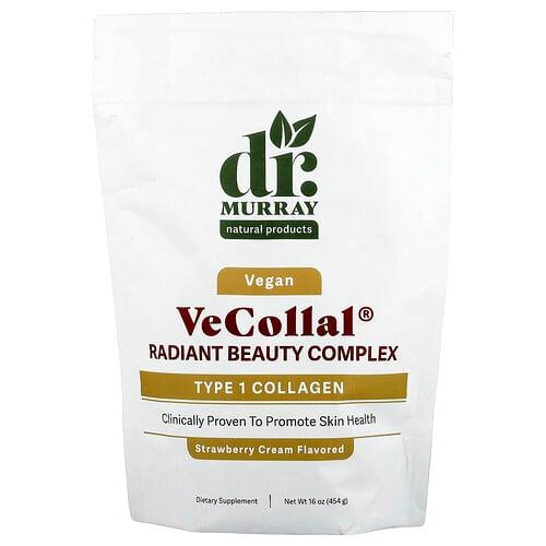 Dr. Murray's, VeCollal®, 비건 래디언트 뷰티 복합체, 딸기 크림, 454g(16oz) 상품 이미지