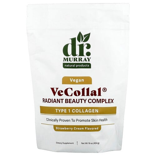 Dr. Murray's, VeCollal®, 비건 래디언트 뷰티 복합체, 딸기 크림, 454g(16oz) 상세 이미지