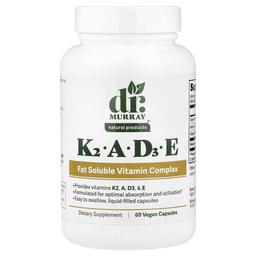 Dr. Murray's, K2, A, D3, E, 베지 캡슐 60정