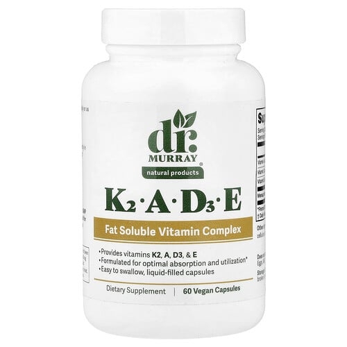 Dr. Murray's, K2, A, D3, E, 베지 캡슐 60정 상세 이미지