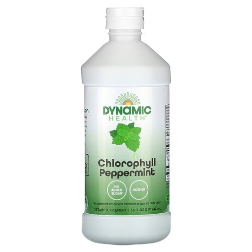 다이나믹 헬스 래보래토리즈 Dynamic Health, 엽록소, 페퍼민트, 473ml(16fl oz) 상세 이미지