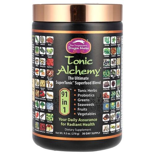 드래곤 허브 Dragon Herbs, Tonic Alchemy, 최고의 슈퍼토닉 슈퍼 푸드 혼합물, 270g(9.5oz) 상품 이미지