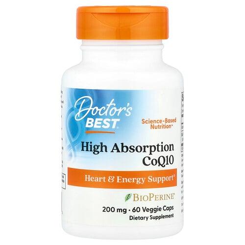 닥터스 베스트 Doctor's Best, 고흡수 CoQ10, BioPerine® 함유, 베지 캡슐 60정 상품 이미지