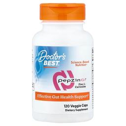 닥터스 베스트 Doctor's Best, PepZin GI®, 아연 L-카르노신, 베지 캡슐 120정