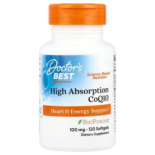 닥터스 베스트 Doctor's Best, 고흡수 CoQ10, 100mg, 소프트젤 120정 상품 이미지