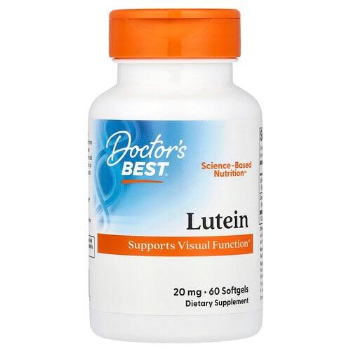 닥터스 베스트 Doctor's Best, 루테인, 20mg, 소프트젤 60정 상품 이미지