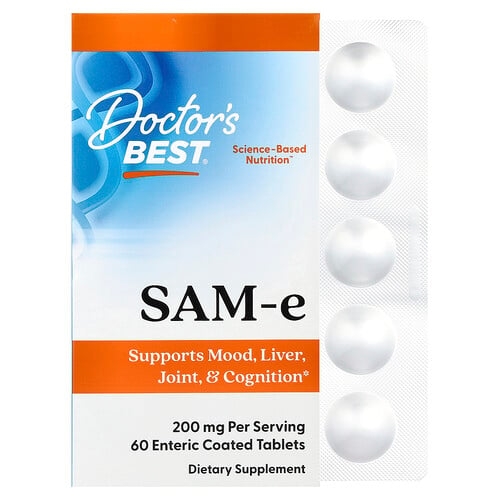 닥터스 베스트 Doctor's Best, SAM-e, 200mg, 장용 코팅 60정 상세 이미지