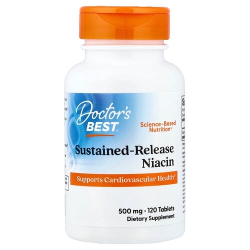 닥터스 베스트 Doctor's Best, 서방형 니아신, 500mg, 120정 상세 이미지