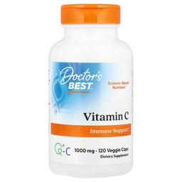 닥터스 베스트 Doctor's Best, Q-C를 함유한 비타민C, 1,000mg, 베지 캡슐 120정
