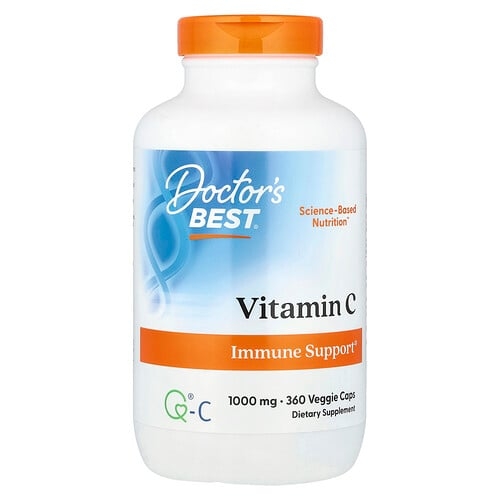 닥터스 베스트 Doctor's Best, Q-C를 함유한 비타민C, 1,000mg, 베지 캡슐 360정 상세 이미지