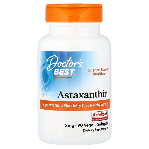 닥터스 베스트 Doctor's Best, 아스타잔틴, 6mg, 베지 소프트젤 90정 상세 이미지