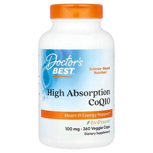 닥터스 베스트 Doctor's Best, 고흡수 CoQ10, 100mg, 베지 캡슐 360정 상품 이미지