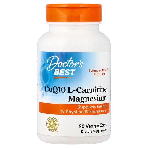 닥터스 베스트 Doctor's Best, CoQ10 L-카르니틴 마그네슘, 베지 캡슐 90정 상세 이미지